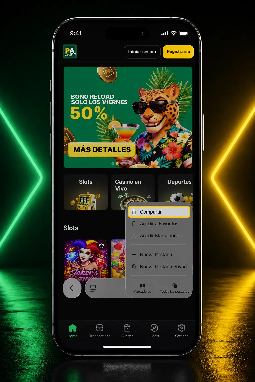 Pasos para descargar e instalar la app Pampas en iOS usando Safari desde un iPhone o iPad.