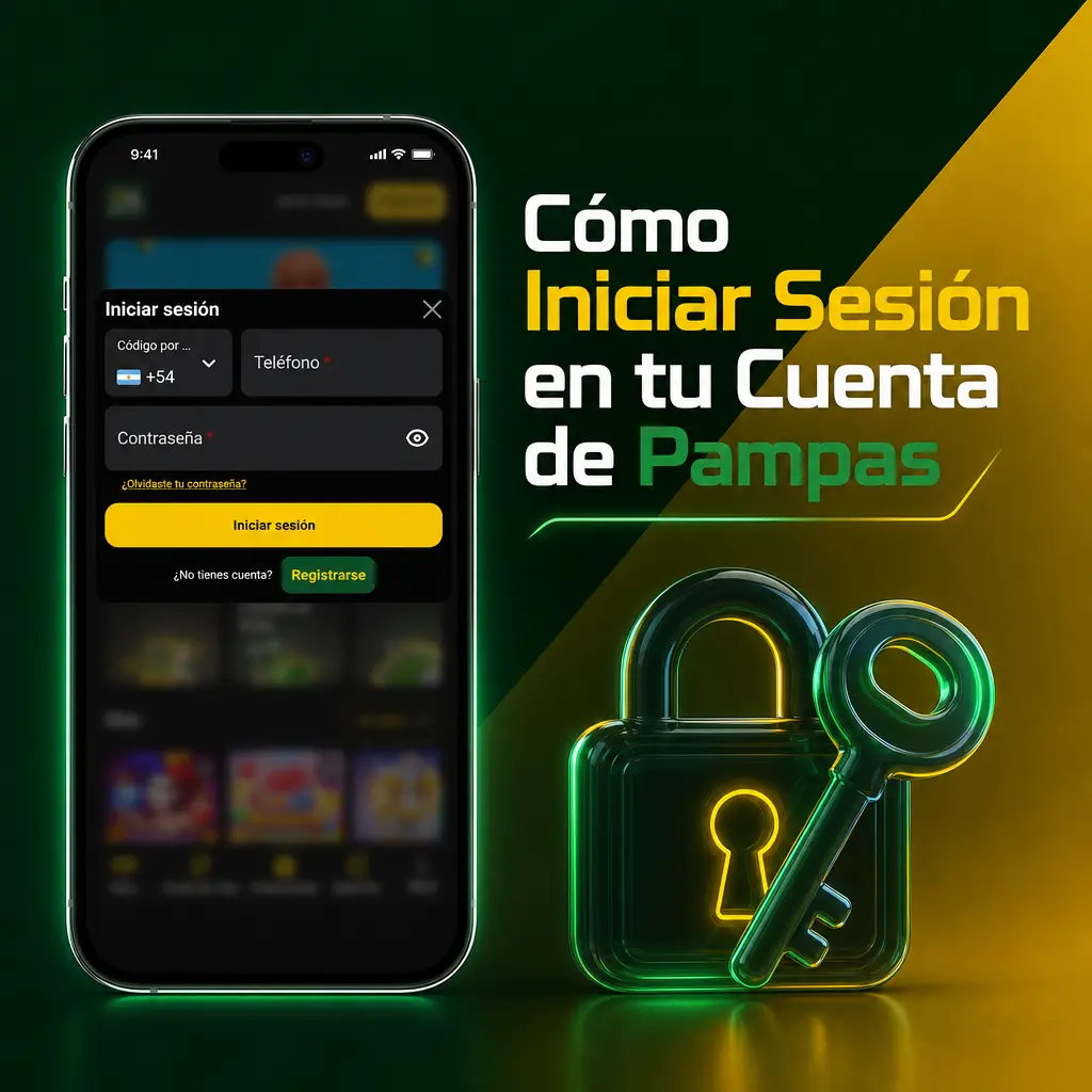 Pasos para iniciar sesión en tu cuenta de Pampas y acceder a tu saldo, historial de apuestas y bonos activos