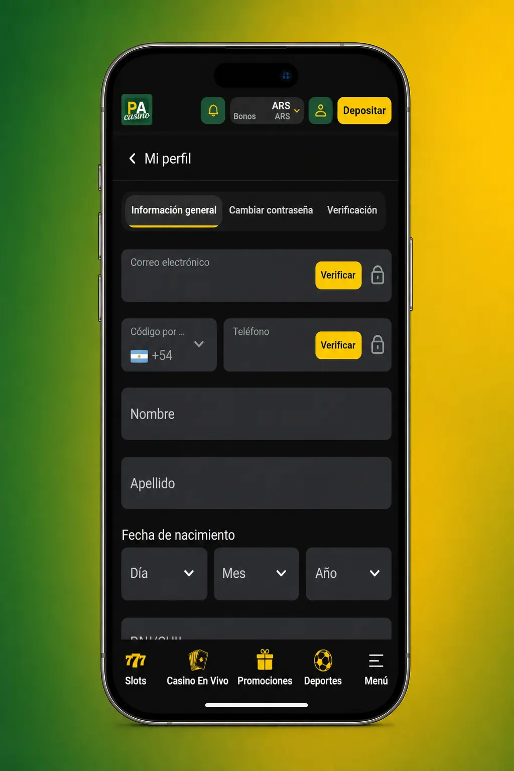 Pasos para verificar tu cuenta en Pampas: cargá DNI, factura de servicios y medio de pago utilizado.