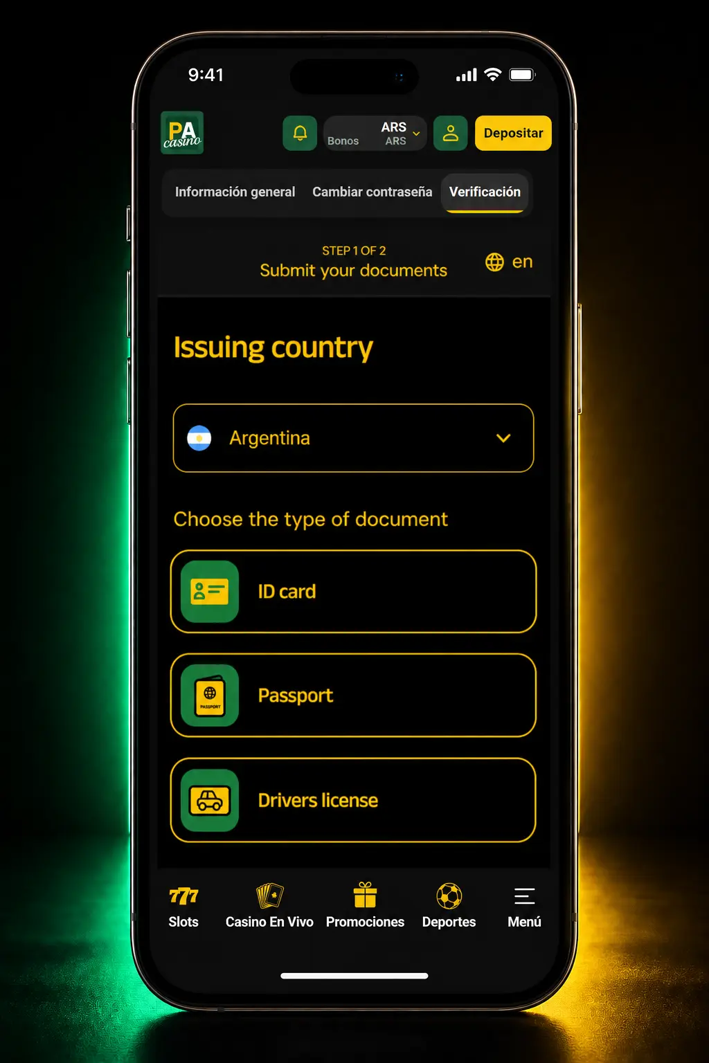 Pasos para registrarte y jugar en Pampas Casino: registro, verificación, depósito, bono y acceso al lobby de juegos.