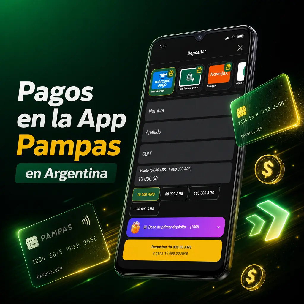 Métodos de pago en la App Pampas Argentina: Mercado Pago, transferencia bancaria, NaranjaX y USDT TRC-20.