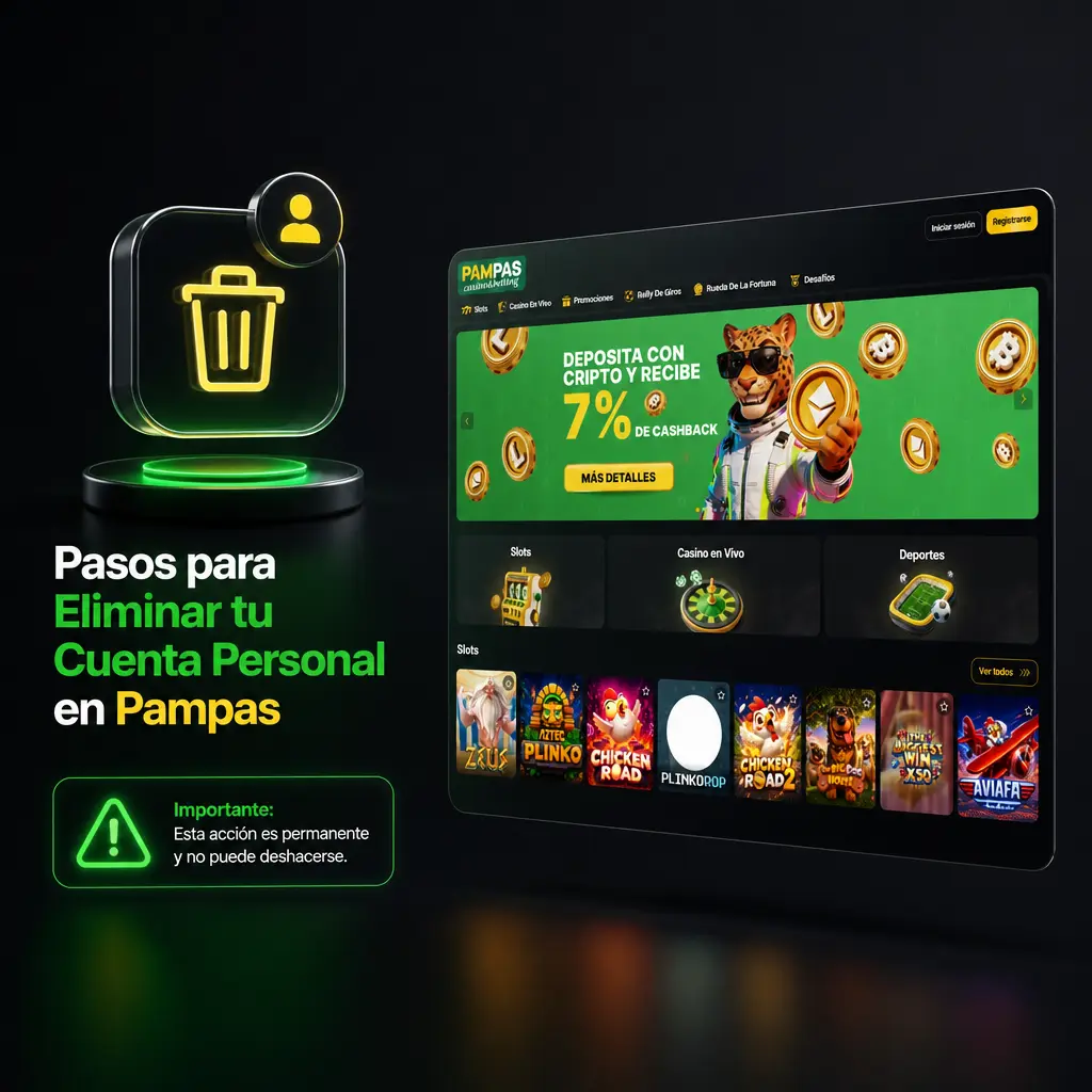 Pasos para eliminar tu cuenta personal en Pampas: configuración, cierre y confirmación por correo electrónico